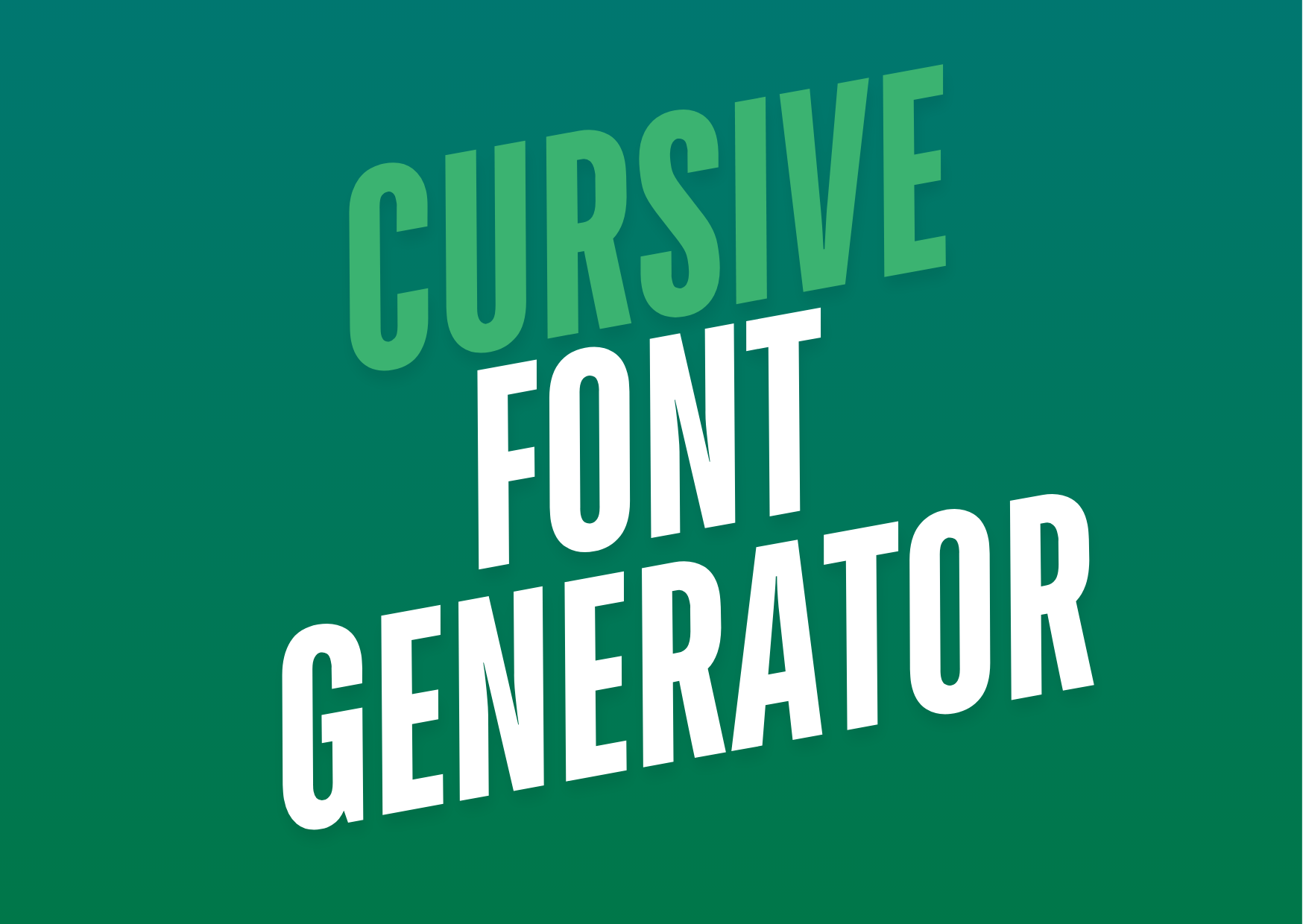 Cursive Font Generator Featured Image